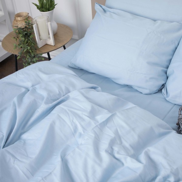 Фото - Комплект постільної білизни MirSon 175x210 см Royal Soft 0842 Light Blue (2200008069179)